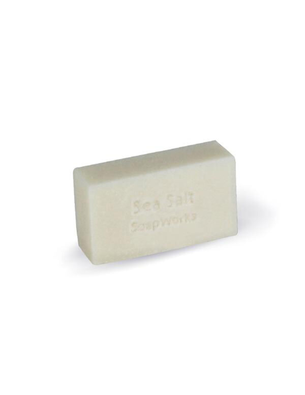 Soap Works, Sea Salt Bar, 40 % Sea Salt by Weight, Gently Exfoliates, Leaving Skin Feel Smooth & Soft